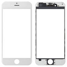 Скло корпусу iPhone 6 з OCA-плівкою та рамкою white (оригінал)