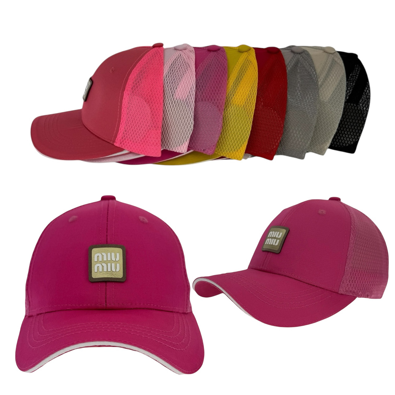 ОПТ Дитяча кепка для дівчинки із сіточкою, 54 р. (5 шт./паковання), фото 1