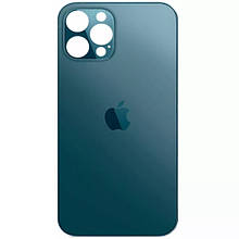 Задня кришка (скло) iPhone 12 Pro Max pacific blue (big hole)