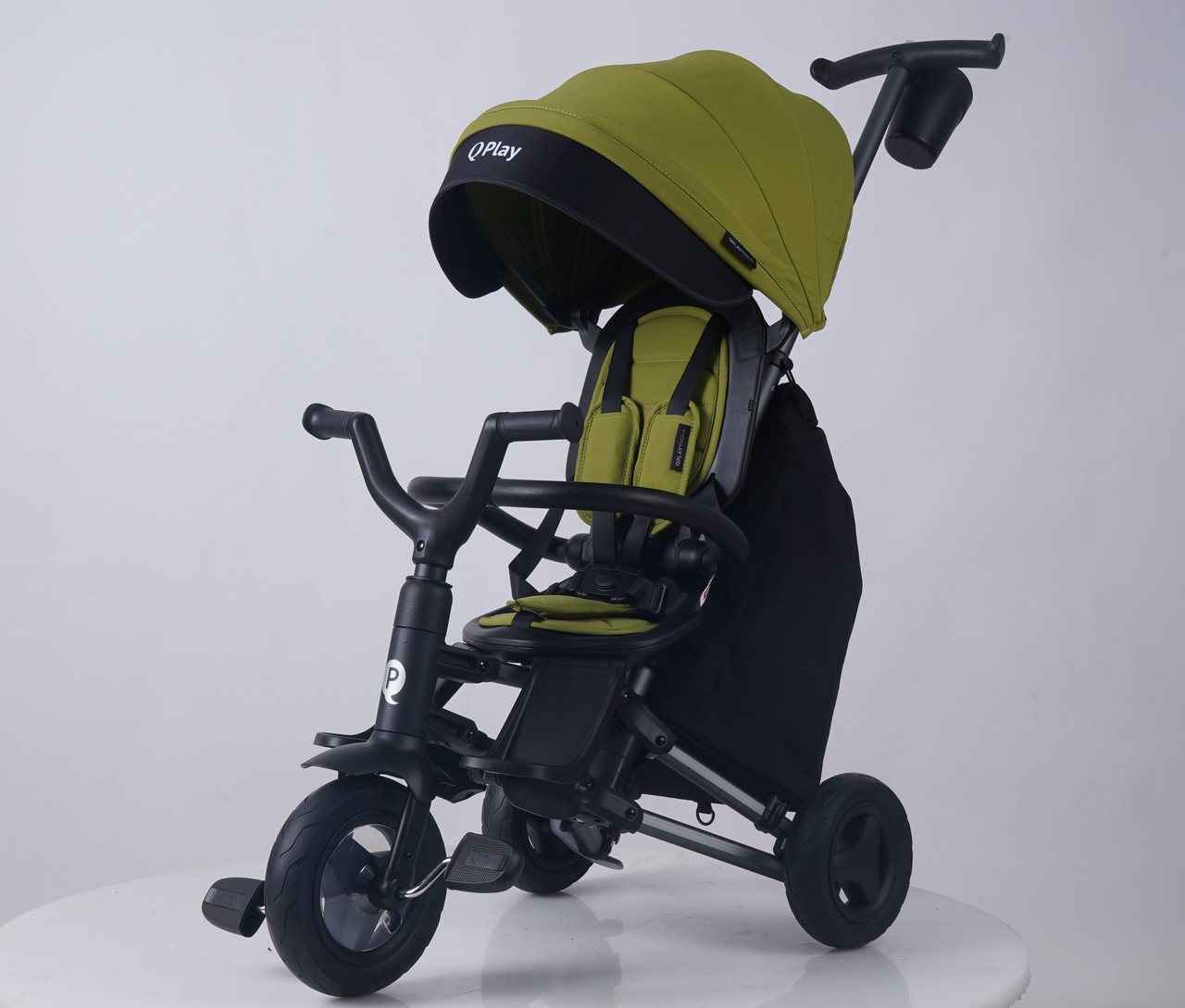 Триколісний велосипед Qplay Nova+ Rubber, Military Green, фото 1