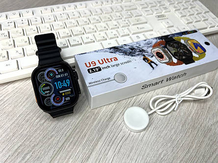 Смарт-годинник Smart Watch U9 Ultra Black, фото 1