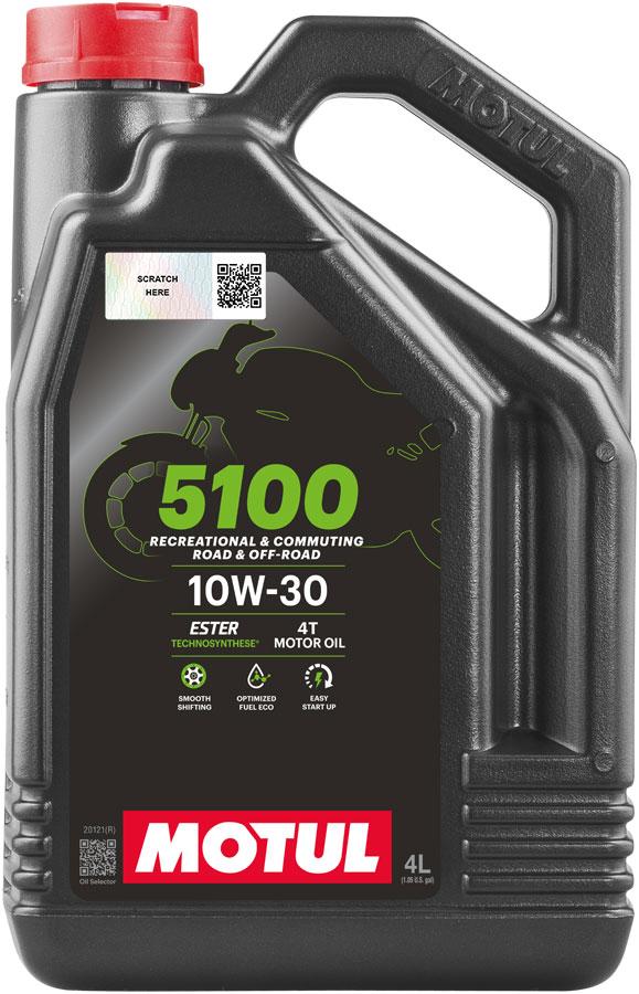 Олива для 4 тактних двигунів MOTUL 5100 4T SAE 10W30 4 л (104063)