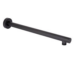 Тримач для лійки верхнього душа Qtap Trubice 400 мм круглий QTTRU120BLM45927 Black Matt