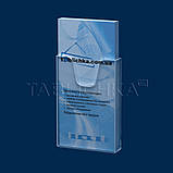 Укорочена кишеня для єврофлаєра, акрил прозорий 1,8 мм, фото 3