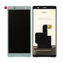 Дисплей Sony H8314/H8324 Xperia XZ2 Compact в зборі з сенсором green Original PRC