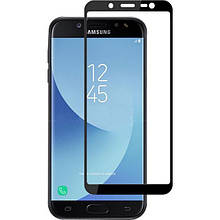 Скло Samsung J600 Galaxy J6 2018 Full Glue (0.3 мм, 2.5D) black