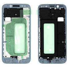 Рамка дисплею Samsung J530 Galaxy J5 (2017) silver/blue