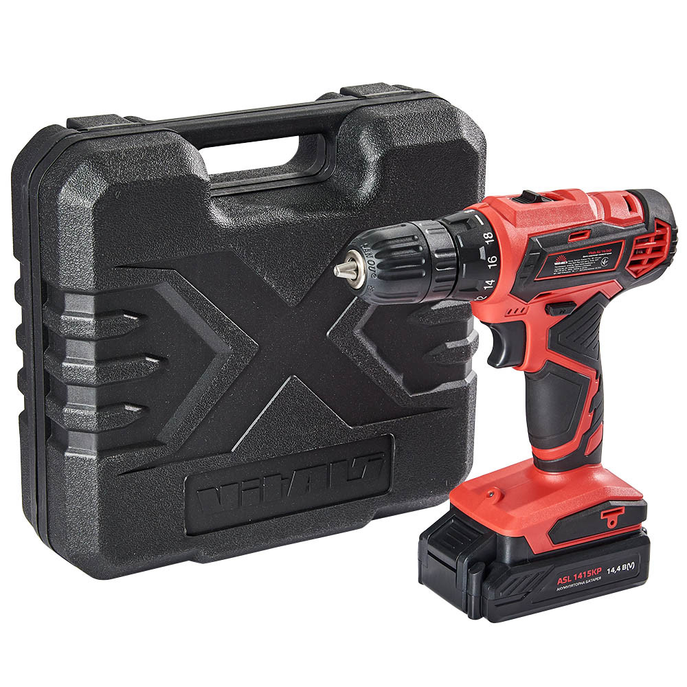 Дриль-шуруповерт акумуляторний Vitals AU 14/2KP, фото 1
