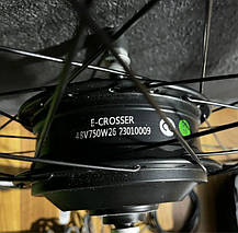 Електронабір Crosser 36V/500W задній касета батарея li-ion 13A (без ободу та спиць) 2025, фото 2