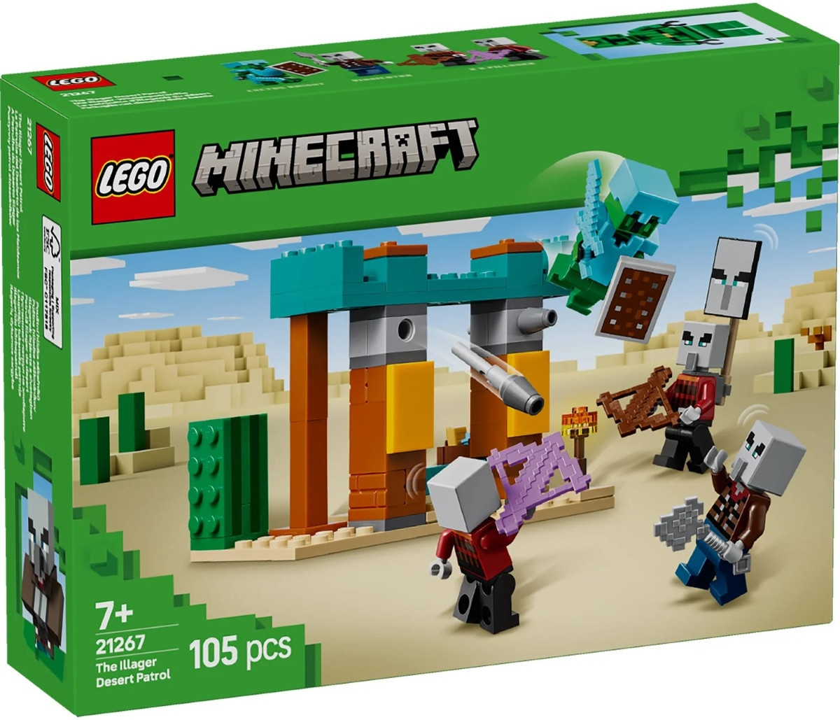 LEGO Конструктор Minecraft Пустельний патруль розбійника, фото 1