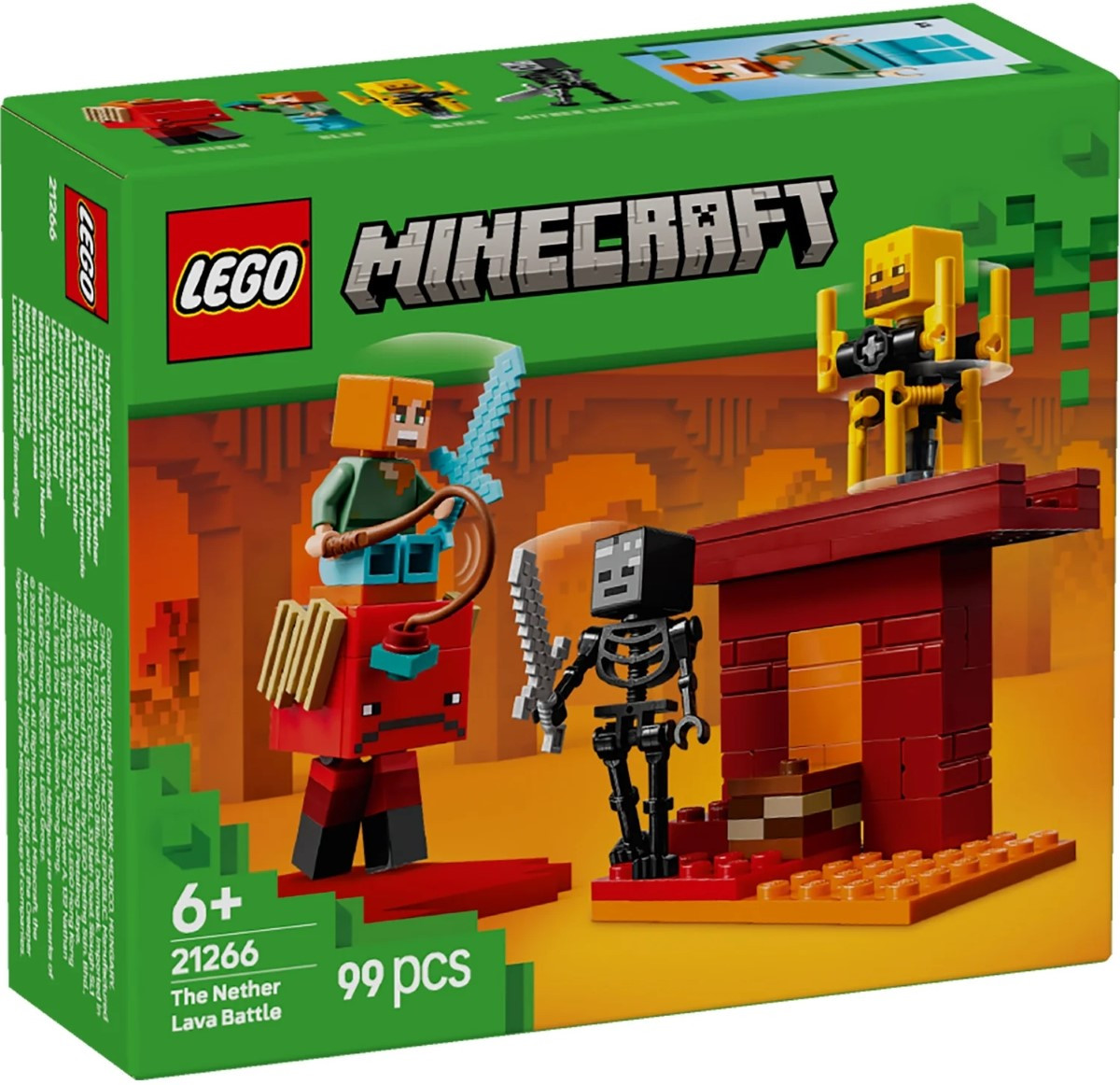 LEGO Конструктор Minecraft Битва з лавою у Незері, фото 1