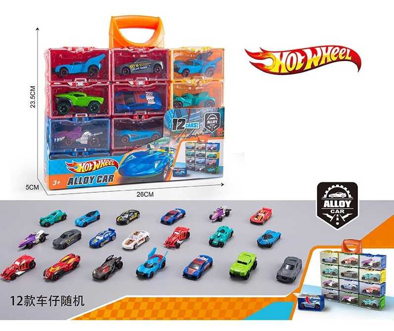 Набір машин HW 138 (36) 12шт, металопластиковий корпус, в коробці, фото 1