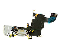 Шлейф iPhone 6S з роз'ємом зарядки, аудіо роз'ємом та мікрофоном black