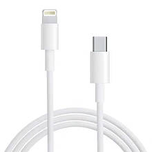 PD кабель Type-C to Lightning Apple iPhone 11/iPhone 12, 1м білий