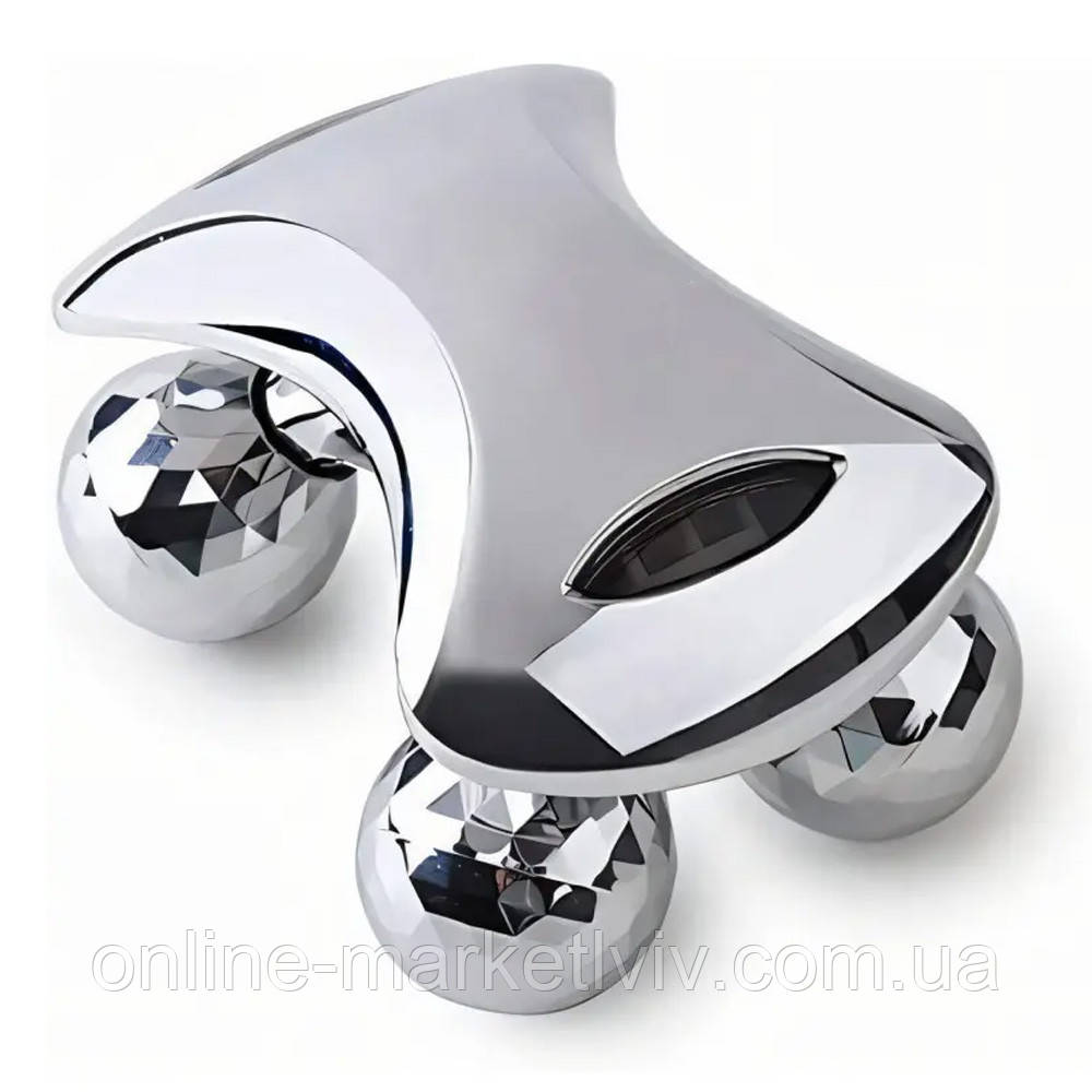 Роликовий 4D масажер для тіла та обличчя / Мікротоковий масажер для обличчя / Ліфтинговий масажер, фото 1