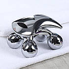 Роликовий 4D масажер для тіла та обличчя / Мікротоковий масажер для обличчя / Ліфтинговий масажер, фото 4