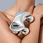 Роликовий 4D масажер для тіла та обличчя / Мікротоковий масажер для обличчя / Ліфтинговий масажер, фото 2