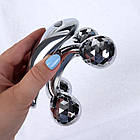 Роликовий 4D масажер для тіла та обличчя / Мікротоковий масажер для обличчя / Ліфтинговий масажер, фото 5