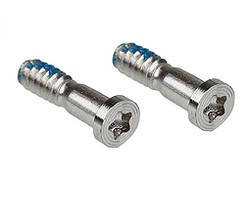 Гвинти нижні iPhone X/ iPhone XS Max/ iPhone 11/ iPhone 11 Pro Max/ iPhone 12 silver (комплект 2шт)