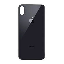 Задня кришка (скло) iPhone XS space gray (big hole)