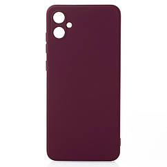 Силіконовий чохол SOFT Silicone Case для Samsung A05/M05 (без лого) бордовий