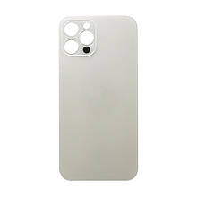 Задня кришка (скло) iPhone 12 Pro silver (big hole)