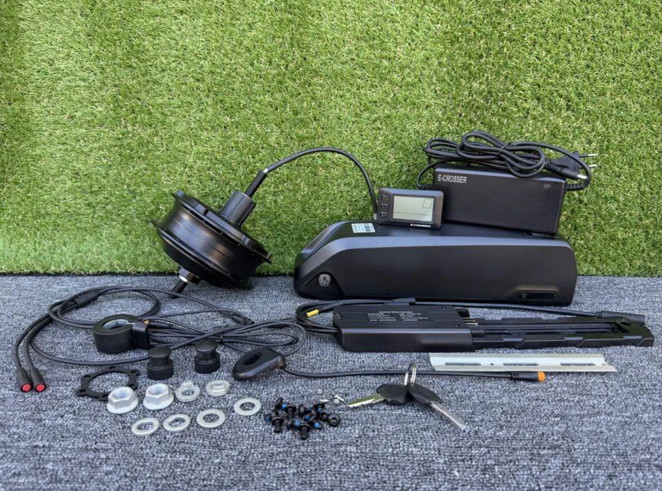 Електронабір Crosser 36V/500W задній касета батарея li-ion 13A (без ободу та спиць) 2025