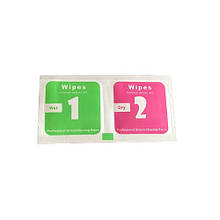 Серветки для клеєння захисного скла (комплект 2 шт., волога 5х5 см, суха 5х5 см)