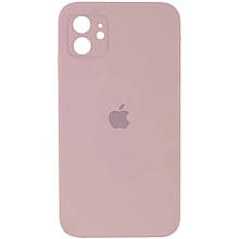 Silicone case for iPhone 11 ( 4) Pink Sand (квадратний) square side
