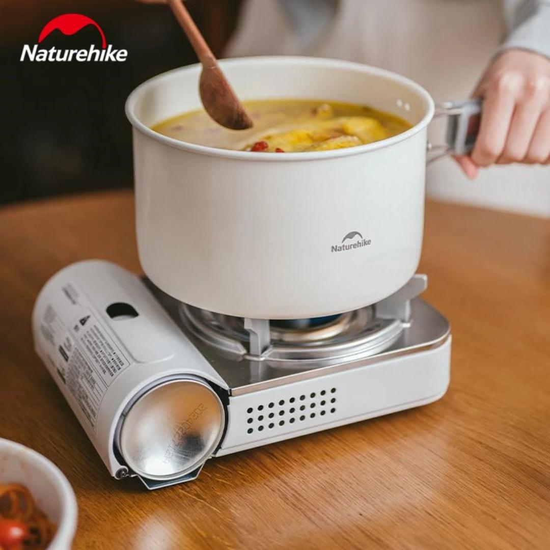 Туристична каструля Naturehike CNK2450CF013 White, 3 л | Ємність для приготування перших та других страв на природі, дачі, вдома