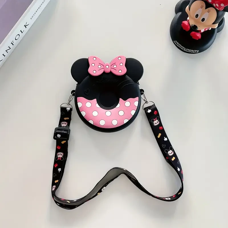 Силіконова сумочка для дівчинки Міні Маус  Minnie Mouse рожевий пончик