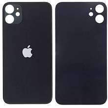 Задня кришка (скло) iPhone 11 black (big hole)