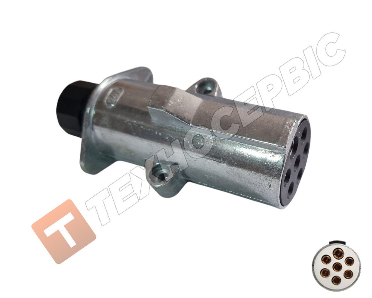 Електророз'єм причепа N-type 24v 7pin вилка ( Турція) 8JA003 831-001