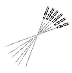 Шампур для шашлику Куля 6 шт 40 см Gorillas BBQ SKK83