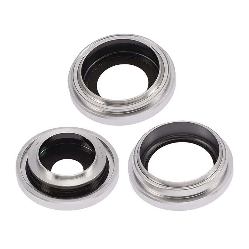 Скло камери iPhone 14 Pro/ iPhone 14 Pro Max з рамкою silver (комплект 3шт)