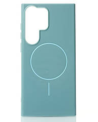 Чохол Glamour Case with MagSafe для Samsung S22 Ultra wave blue