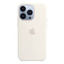 Silicone case for iPhone 13 Pro Max ( 9) white (закритий низ)