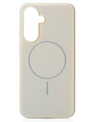 Чехол Glamour Case with MagSafe для Samsung A56 natural titanium