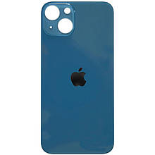 Задня кришка (скло) iPhone 13 mini blue (big hole)