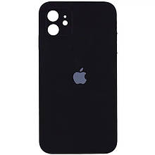 Silicone case for iPhone 11 (18) Black (квадратний) square side