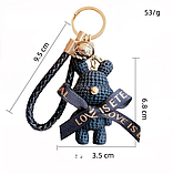 Брелок іграшка ведмедик для сумки рюкзака ключів, брелок ведмідь на сумку ключі, фото 7