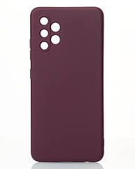 Силіконовий чохол SOFT Silicone Case для Samsung A32 4G (без лого) бордовий