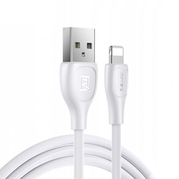 USB кабель Lightning Remax Lesu Pro RC- 160i, 2.1A 1m white