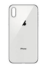 Задня кришка (скло) iPhone XS Max silver (big hole)