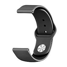 Ремінець силіконовий Samsung Galaxy Watch 22mm Apple watch design Black