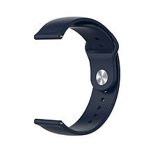 Ремінець силіконовий Samsung Galaxy Watch 22mm Apple watch design Dark Blue