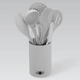 Набір кухонний на підставці 8 предметів Maestro MR-1542-GREY - MegaLavka