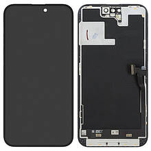 Дисплей iPhone 14 Pro в зборі з сенсором та рамкою black (оригінал переклей)