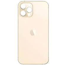 Задня кришка (скло) iPhone 12 Pro gold (big hole)