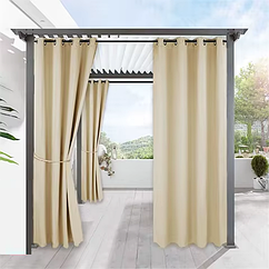 Вулична штора для веранд та альтанок з Оксфорда (2 х 1.45 м) Бежевий